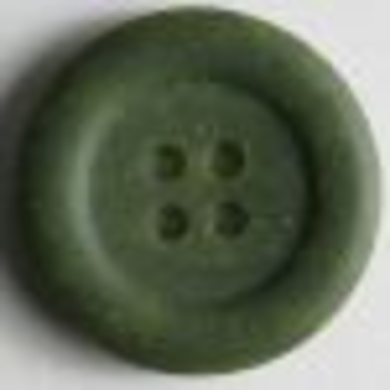 Polyester Button - Size: 20mm - Color: green 4 holes
