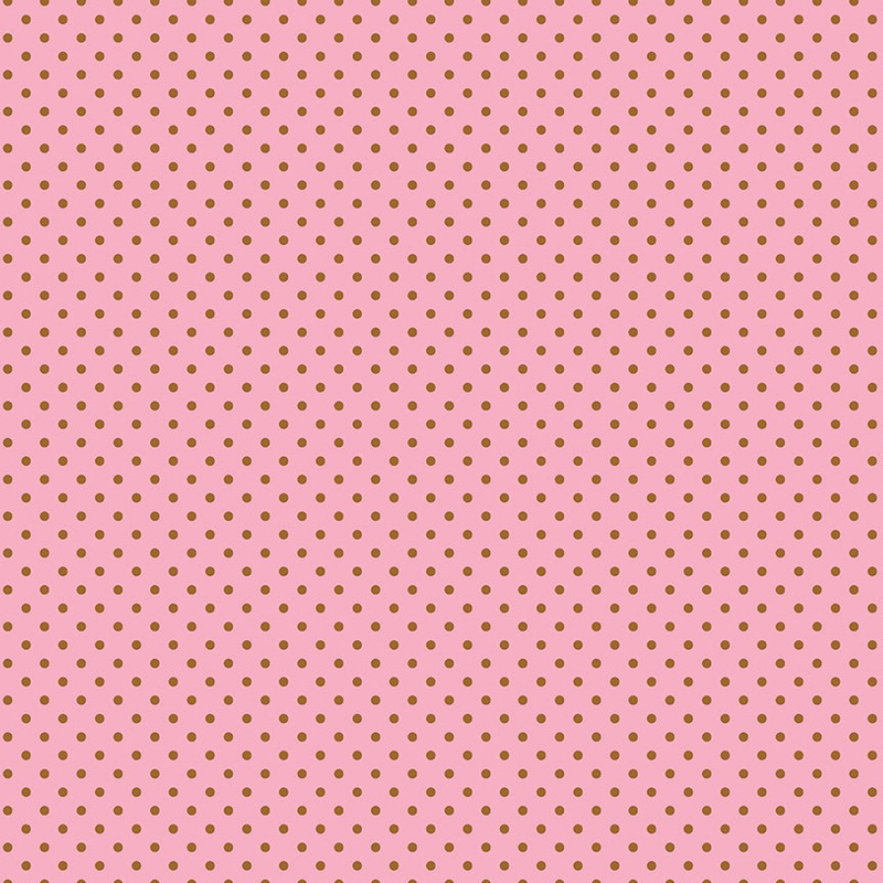 Pretty Kitty: POLKA DOT PINK Fabric by Doodle Bug Designs (1/2 yd)