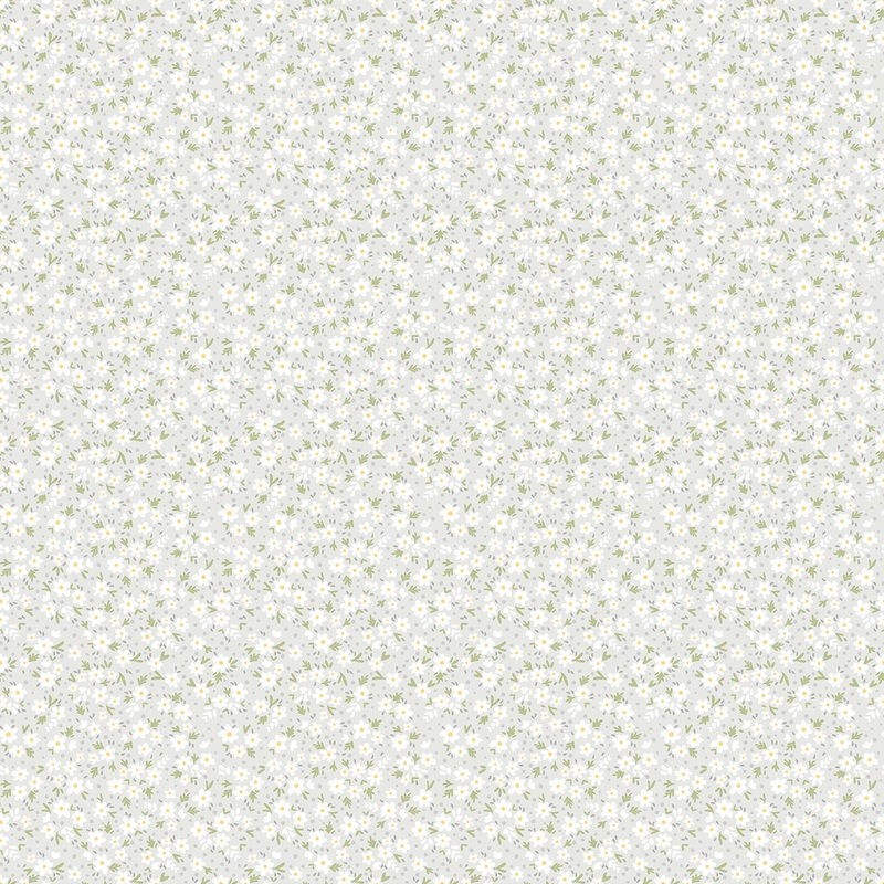 Snow Fall: PAPERWHITE BIRCH Fabric by Shelly Cavanna (1/2 yd)