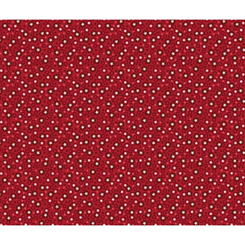 Snow Fall: WINTERBERRIES CRIMSON Fabric by Shelly Cavanna (1/2 yd)