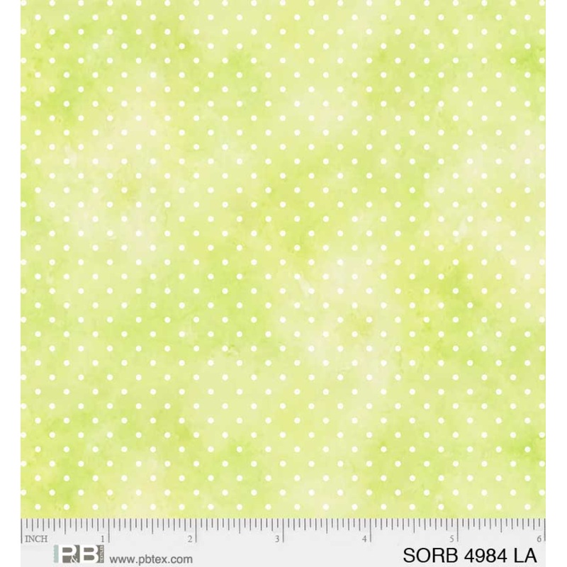 Sorbet: Lime TINY DOTS Fabric (1/2 yd)