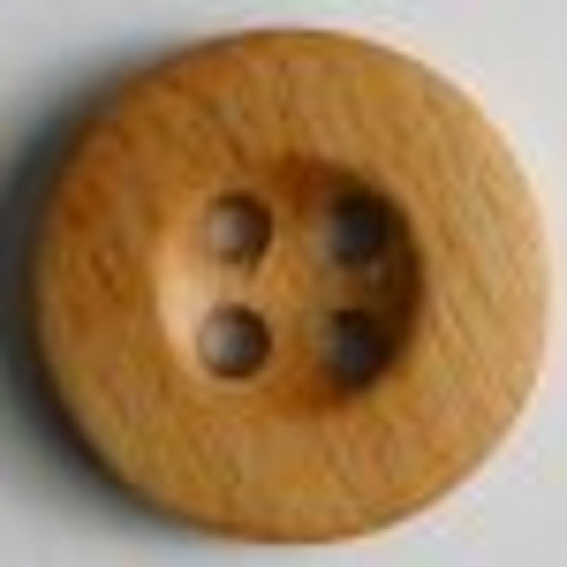 Wood Button - Size: 18mm - 4 Holes