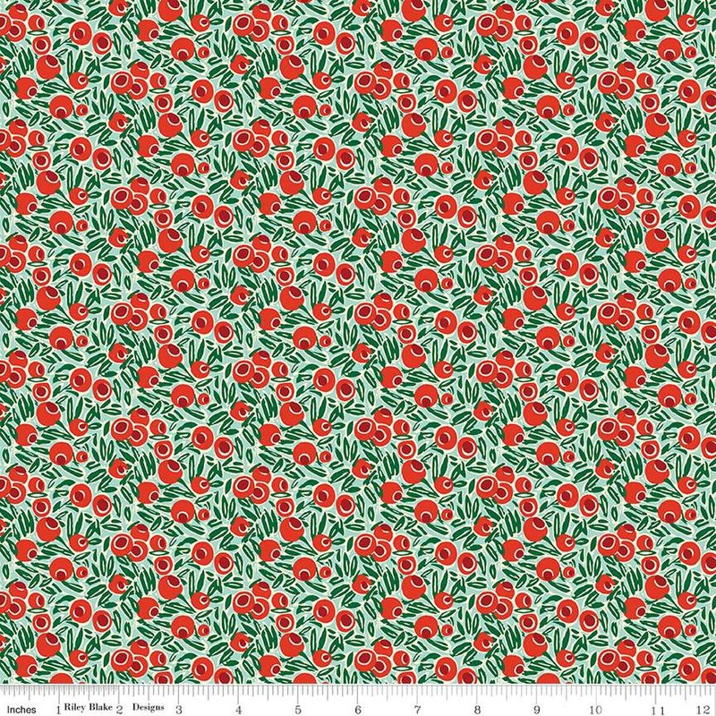 Yew Berries $13.99/Yard-Full Yard & Half Yard & Quarter Yard
