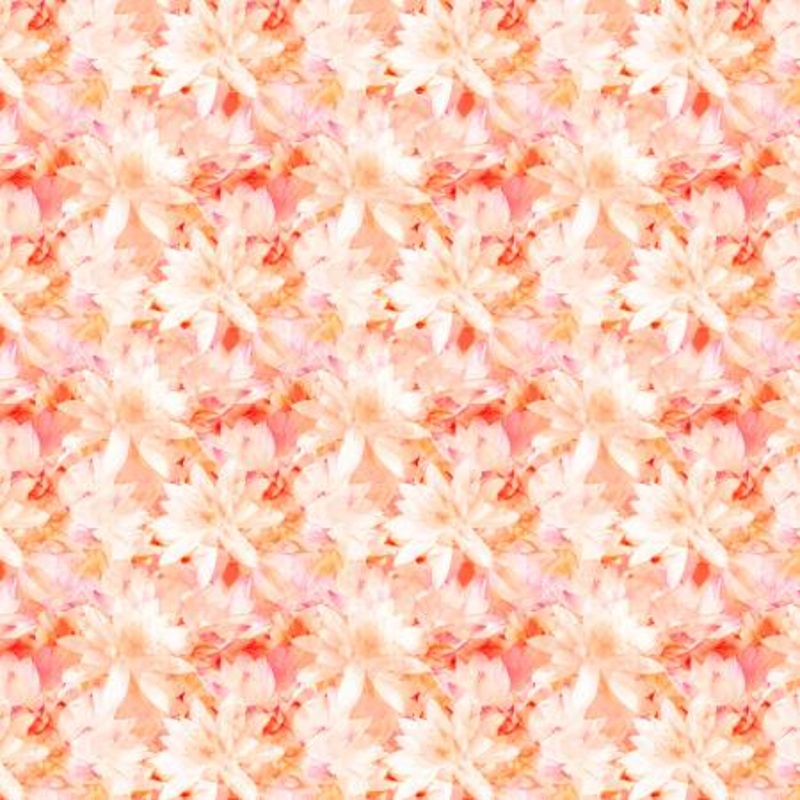 Orange Translucent Floral 108 Cotton (T1085028-JO)  Sold in UNITS of  metre