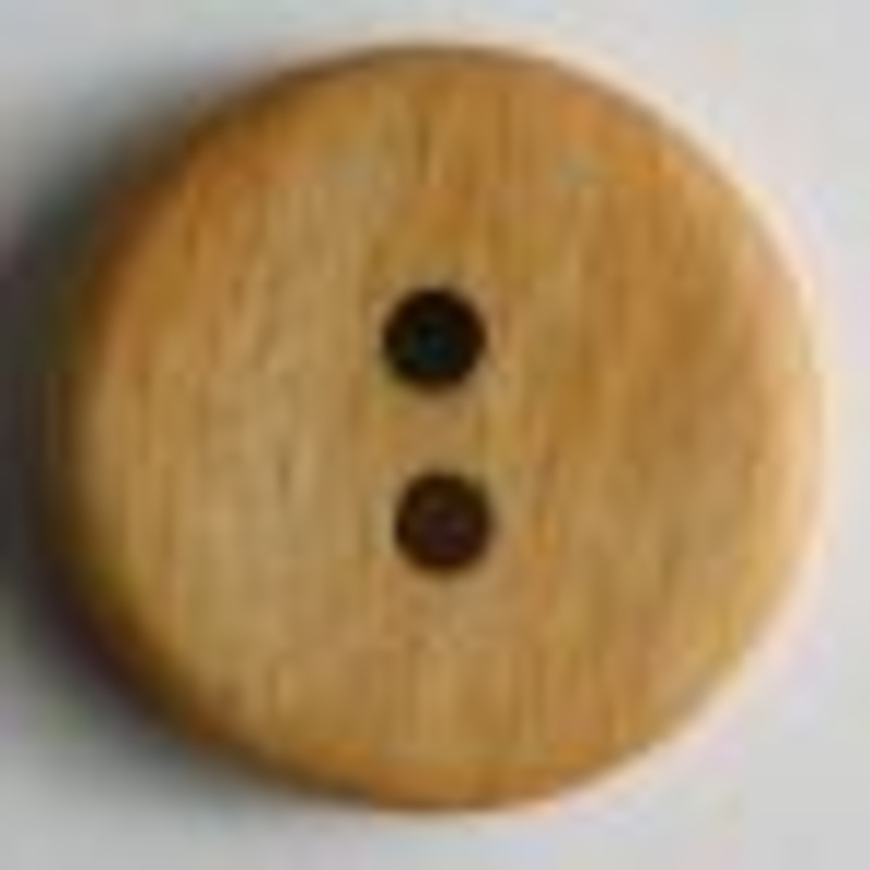 Wood Button - Size: 23mm - 2 Holes