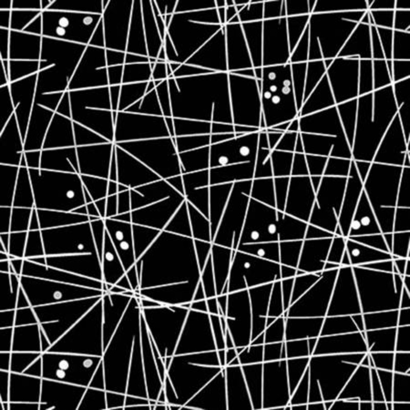 Black Swizzle Stick 108 Cotton (WBX8713-BLAC)  Sold in UNITS of  metre