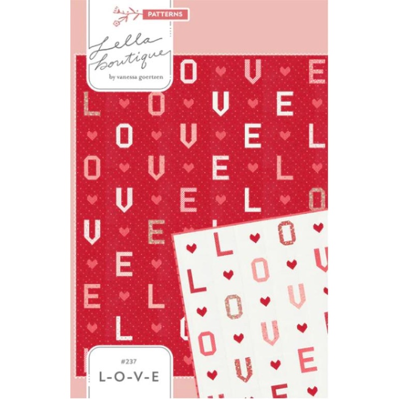 L-O-V-E Quilt Pattern by Lella Boutique