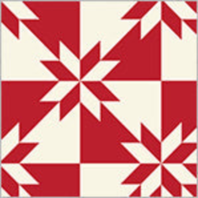 Perfect Points: HUNTER'S STAR RED Fabric (1/2 yd.)