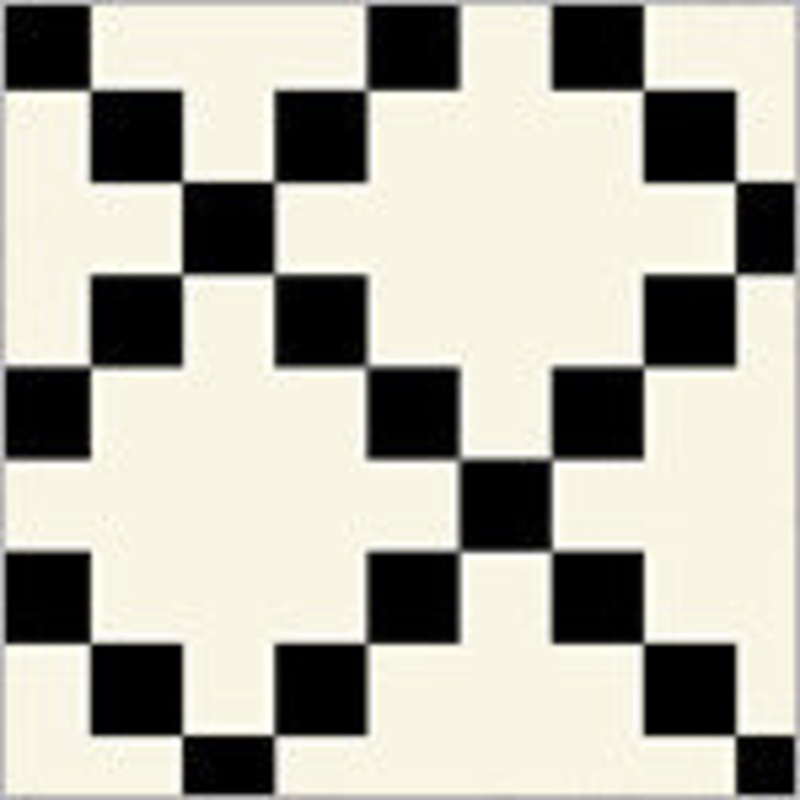 Perfect Points: NINE PATCH BLACK Fabric (1/2 yd.)