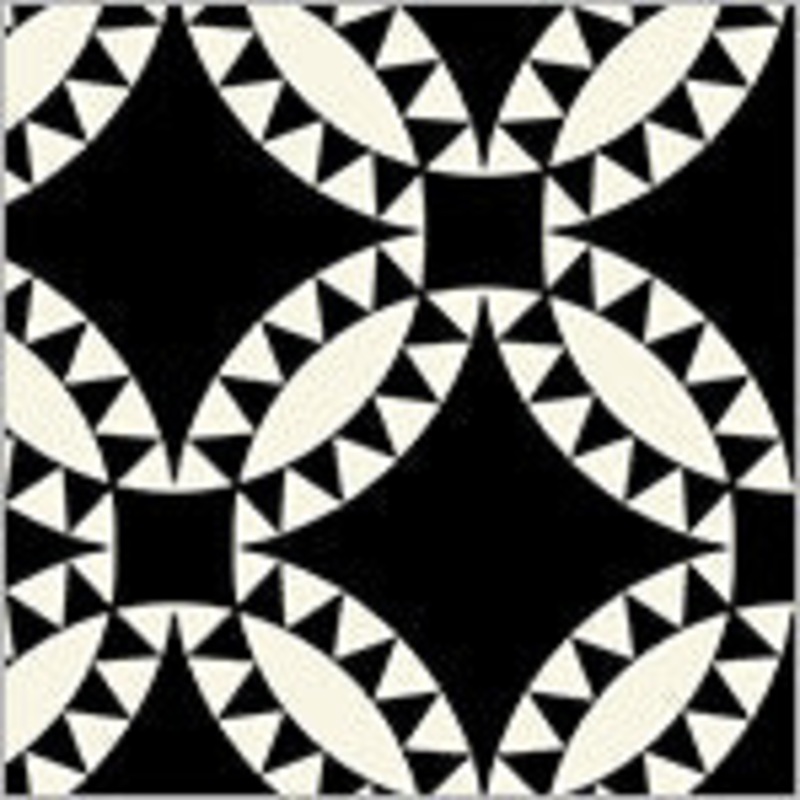 Perfect Points: PICKLE DISH BLACK Fabric (1/2 yd.)