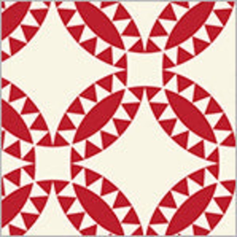 Perfect Points: PICKLE DISH RED Fabric (1/2 yd.)