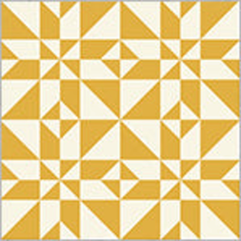 Perfect Points: WINDHAM STAR YELLOW Fabric (1/2 yd.)