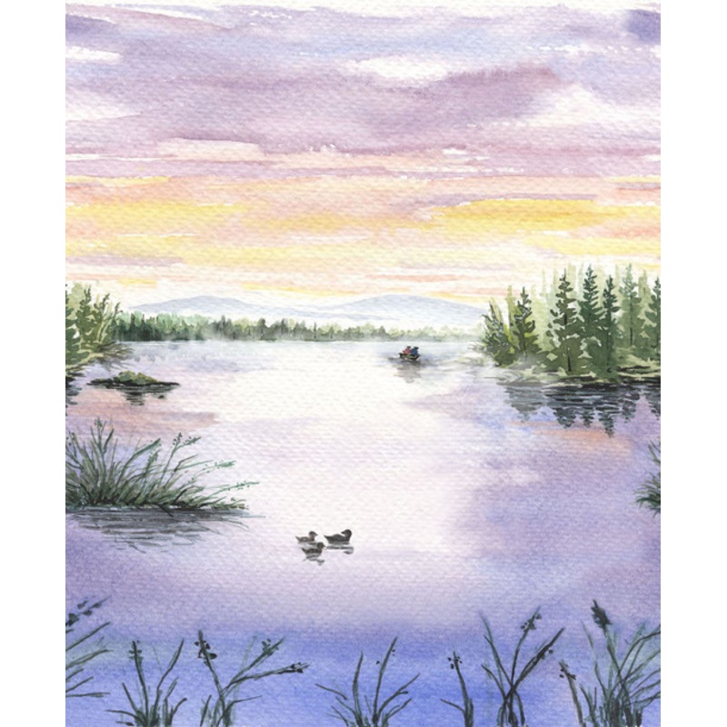 Point of View: MIST LAKESIDE Fabric (1 yd)