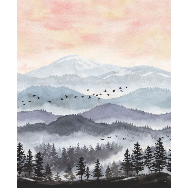 Point of View: SUNRISE MOUNTAIN VISTA Fabric (1 yd)