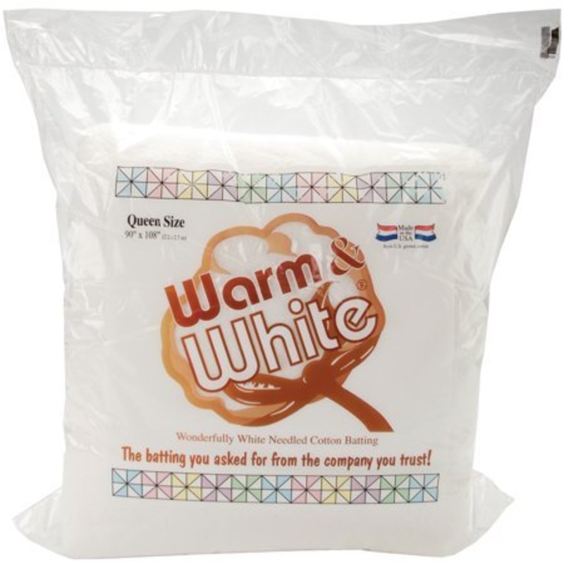 Warm & White Batting- Queen Size - 90 x 108 Bagged (W2442WN)