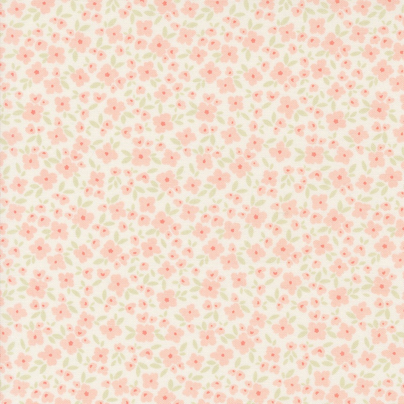 Cottage Charm: KORAL KICKS Flower Basket Fabric (1/2 yd) by My Sew Quilty Life