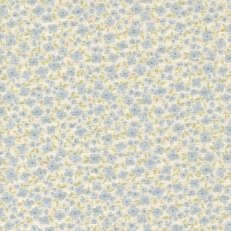 Cottage Charm: LIGHT BLUE Flower Basket Fabric (1/2 yd) by My Sew Quilty Life