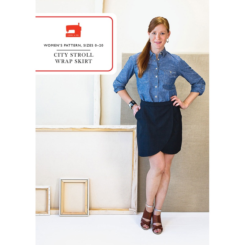 Liesl + Co: City Stroll Wrap Skirt