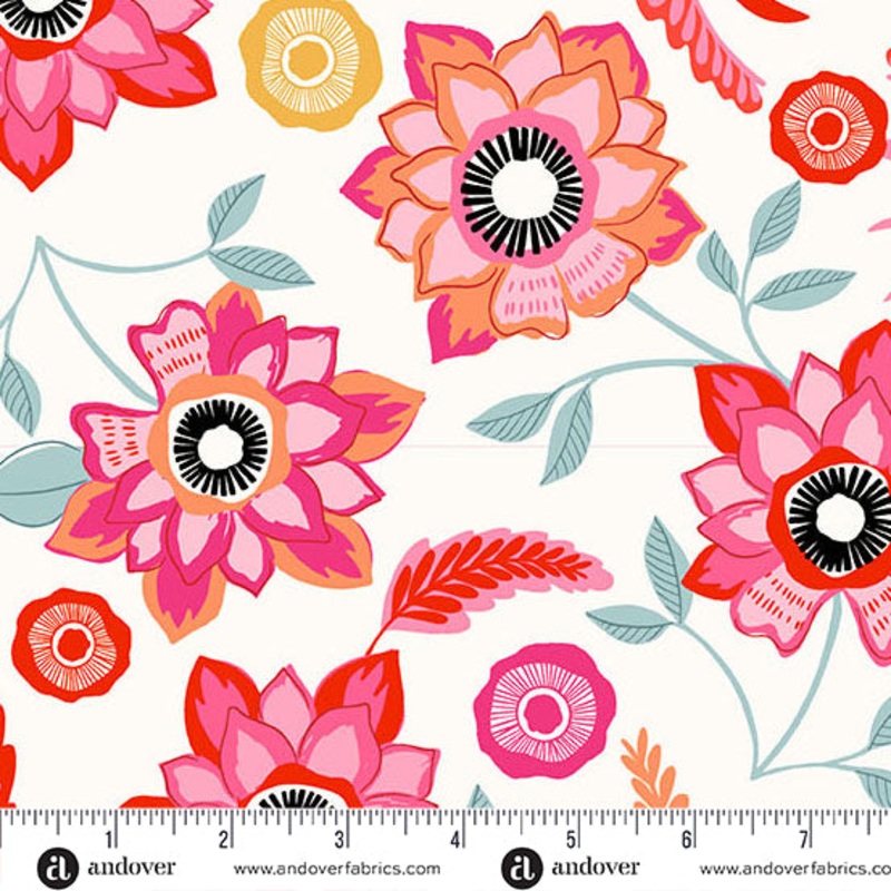 Memories Unfold: OFF WHITE MAYFLOWER Fabric (1/2 yd)