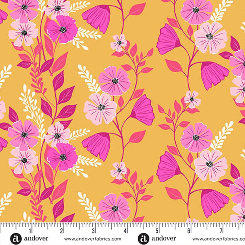 Memories Unfold: SAFFRON MARTHA'S VINEYARD Fabric (1/2 yd)