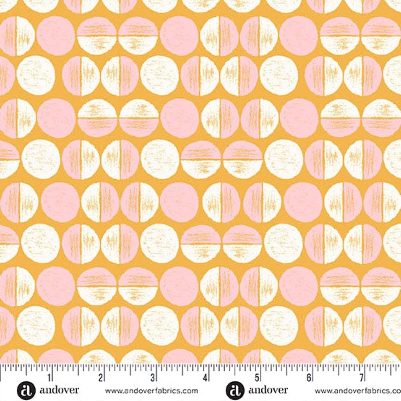 Memories Unfold: SAFFRON MOONLIT Fabric (1/2 yd)