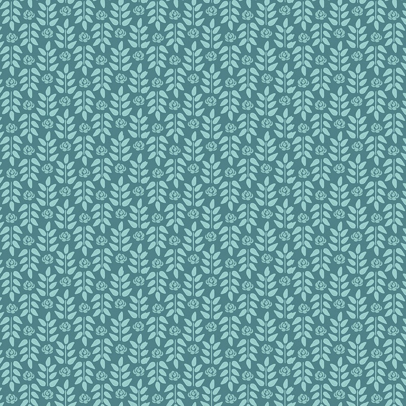 Morning Meadow: STEMS DUSK Fabric (1/2 yd)