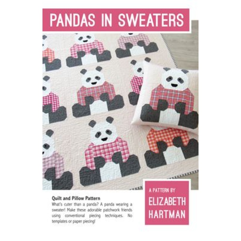 PANDAS IN SWEARTERS Quilt Pattern