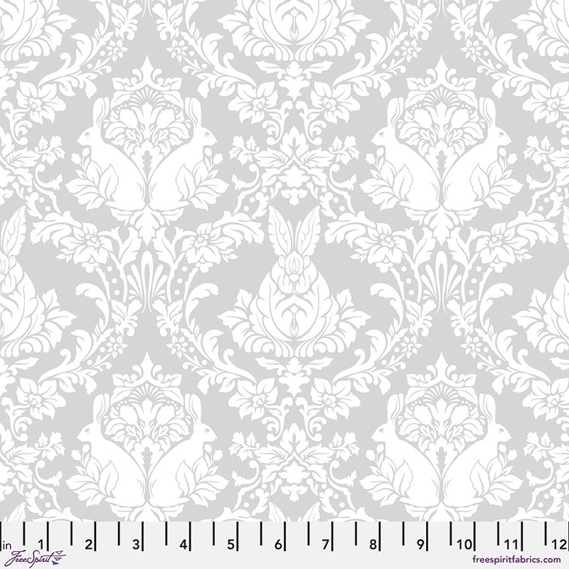 True Colors: GHOST BUNNY WHISPER Fabric by Tula Pink (1/2 yd)