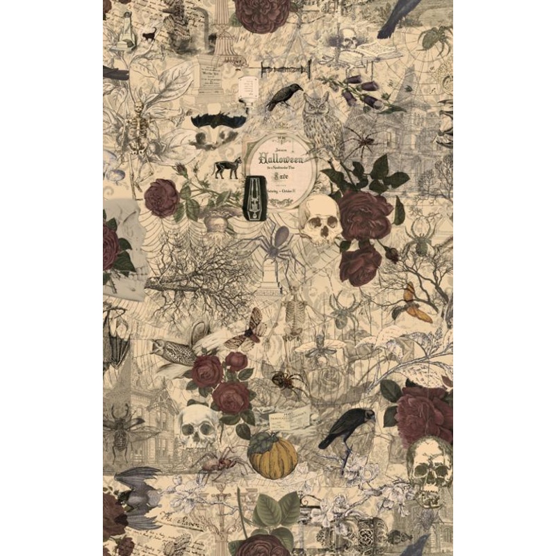 3 Sisters Haunted Mansion: MULTI Fabric (1/2 yd)