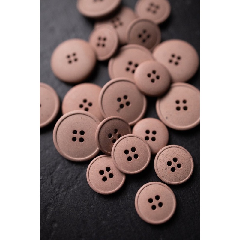 Merchant & Mills Buttons - Hemp Muted Pink 15mm