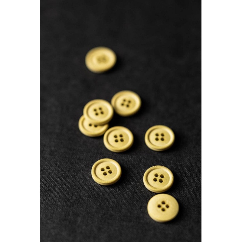 Merchant & Mills Cotton Buttons - Citrus Yellow 15mm