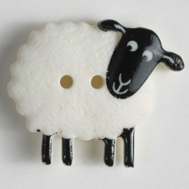 Novelty Button - Sheep 23mm