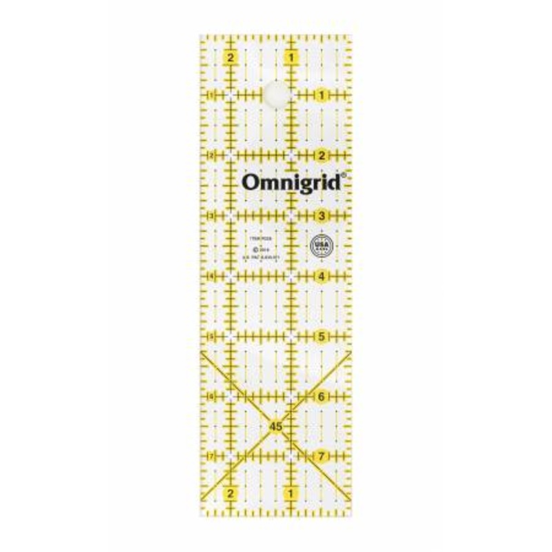 Omnigrid Clear Ruler 2 1/2 x 8
