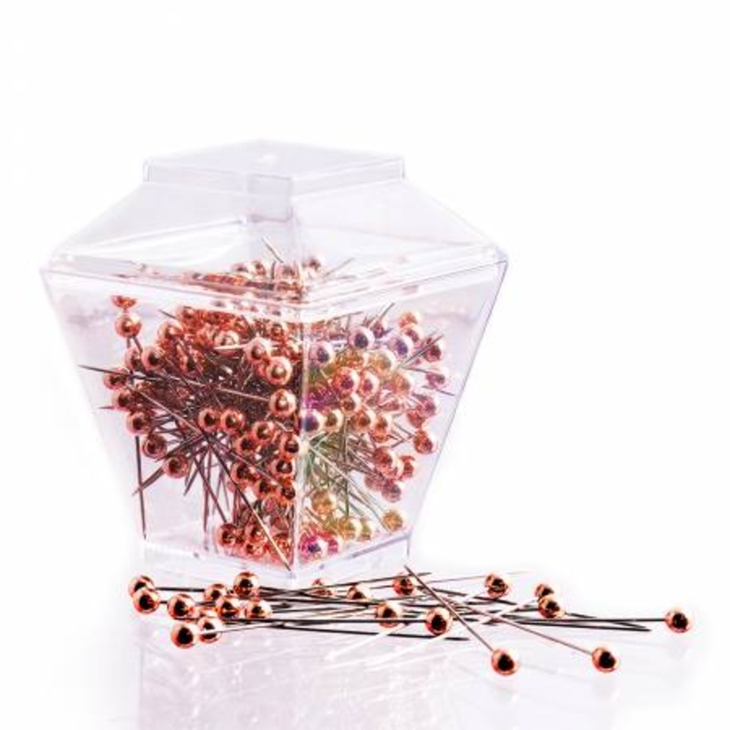 Rose Gold Pins With Storage Box 150pcs (N4366)
