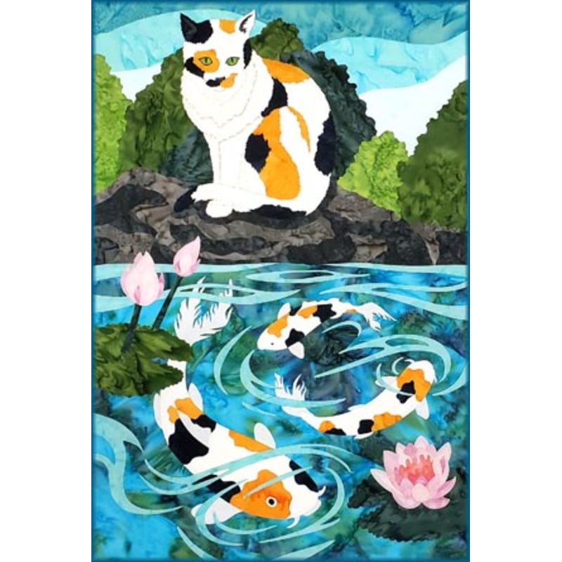 SOMETHING FISHY Applique Wall Hanging Pattern by Amy's Applique