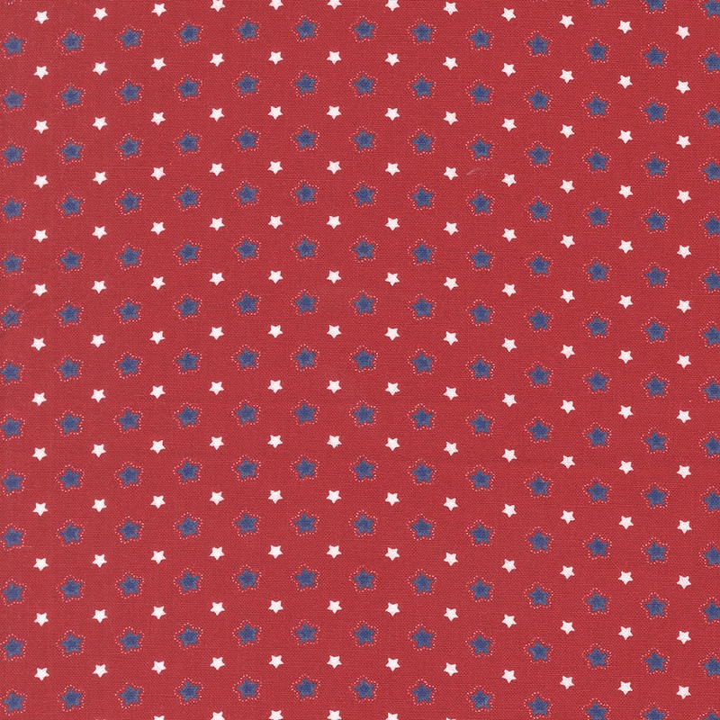 Star Spangled: ROCKET FOLK STARS Americana Stars Fabric (1/2 yd)