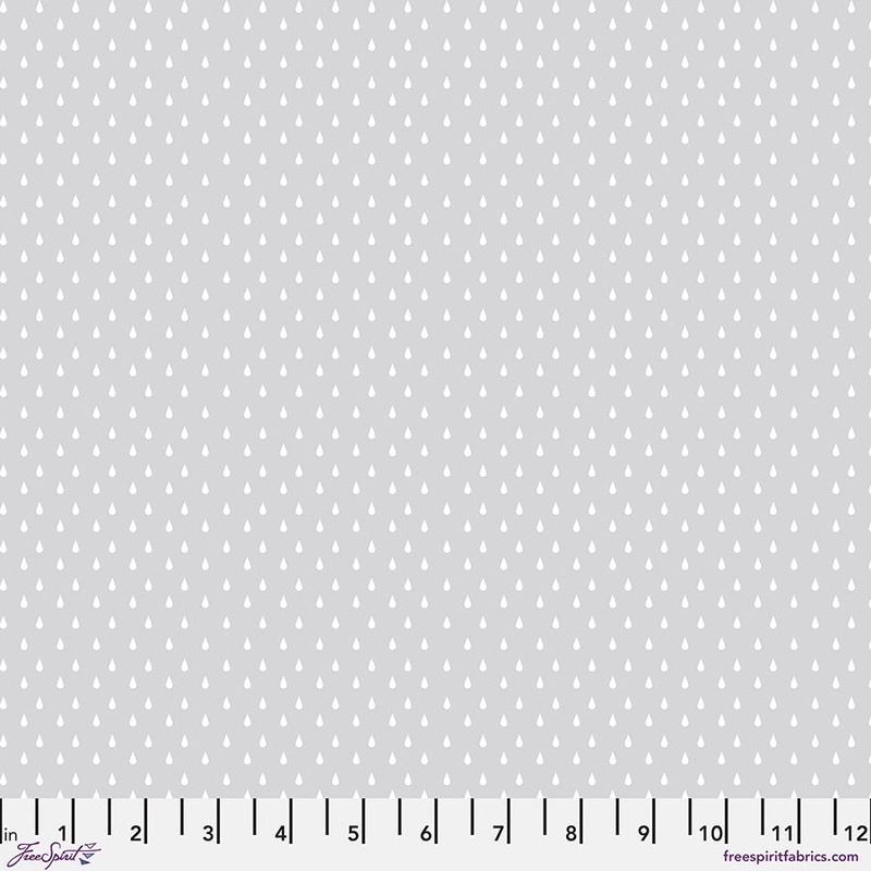 True Colors: GHOST DROPLLETTES WHISPER Fabric by Tula Pink (1/2 yd)