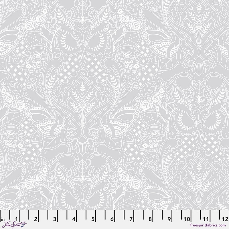 True Colors: GHOST OWL WHISPER Fabric by Tula Pink (1/2 yd)