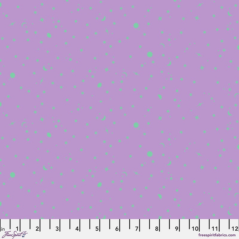 True Colors: SPACE SPRINKLES FROZENBERRY Fabric by Tula Pink (1/2 yd)