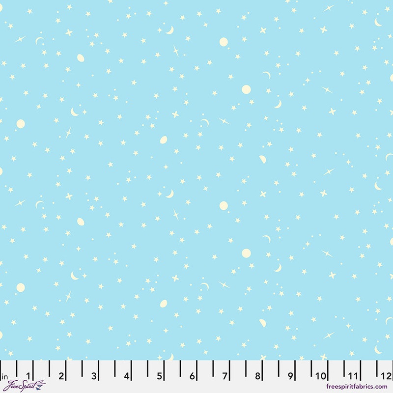 True Colors: SPACE SPRINKLES WATERFALL Fabric by Tula Pink (1/2 yd)