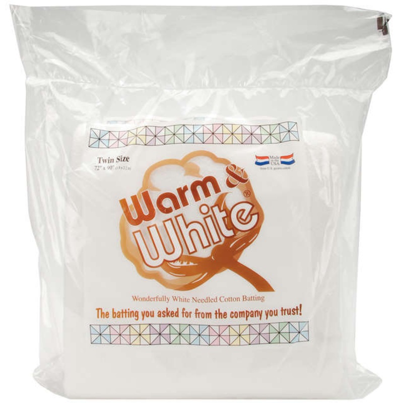 Warm & White Batting- Twin Size - 72 x 90 Bagged (W2492WN)
