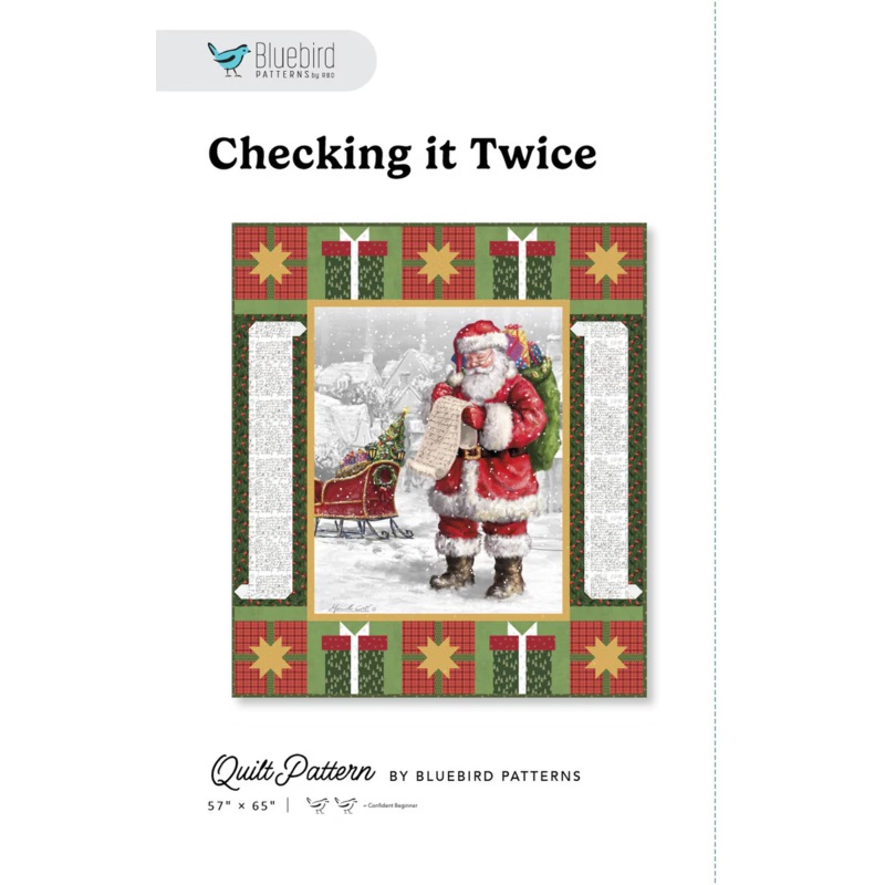 CHECKING IT TWICE Quilt Pattern by Blue Bird Patterns