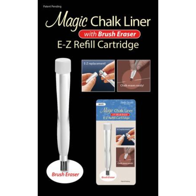 Magic Chalk Liner - EZ Refill White With Brush