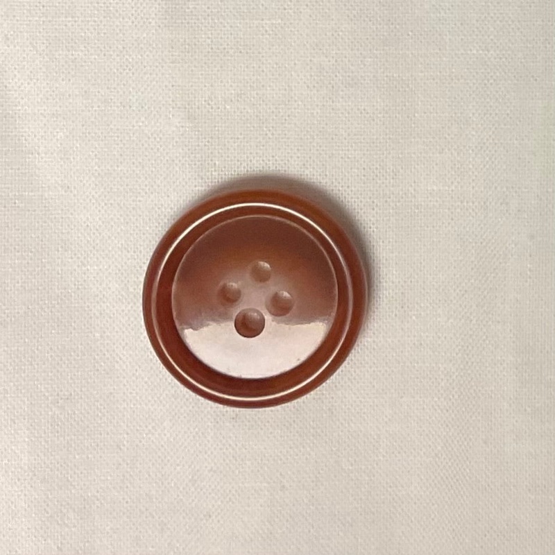 Reddish Brown Button - Size: 25 - 4 holes