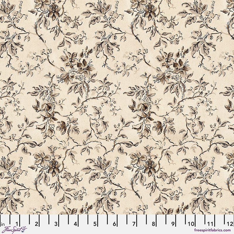 Eclectic Elements Palette: NEUTRAL WALLPAPER Fabric (1/2 yd.) by Tim Holtz