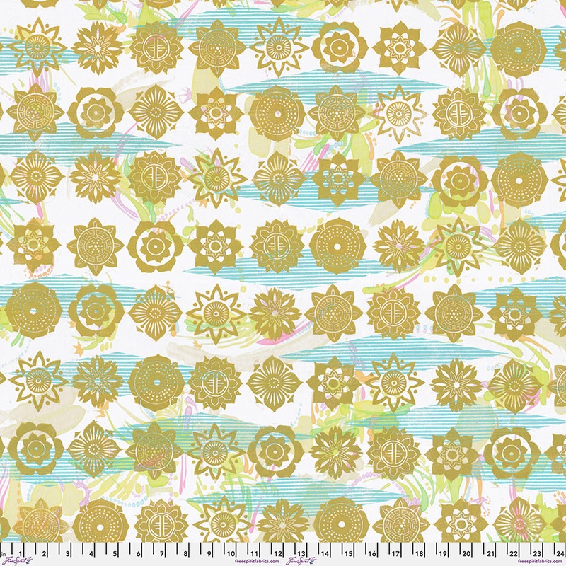 Findings: MALAS - GOLD Fabric (1/2 yd) by Valori Wells