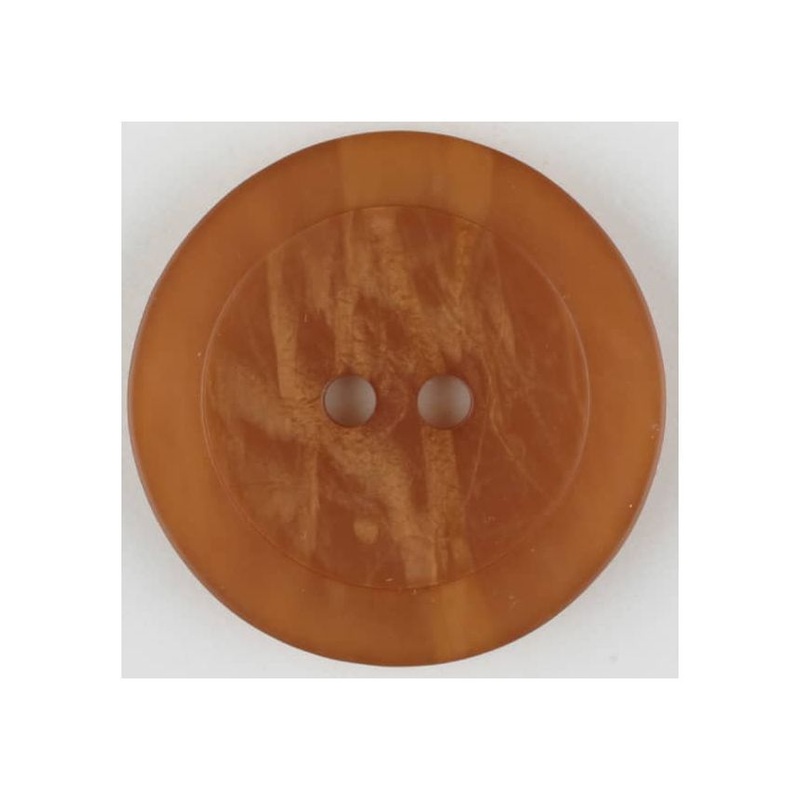 Orange Button - Size: 20mm - 2 holes