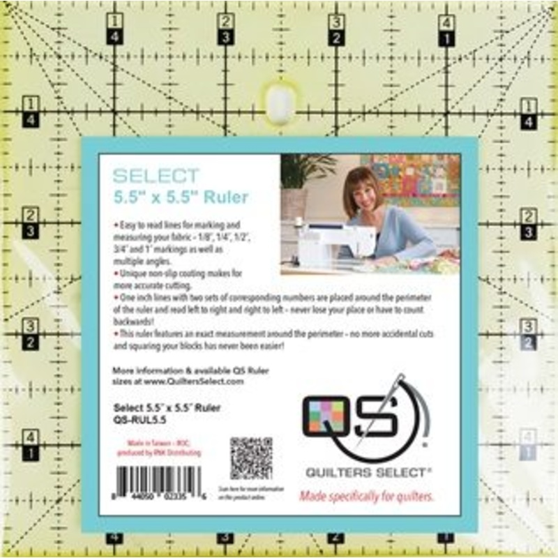 QUILTERS SELECT Non-Slip 5.5x 5.5 Ruler