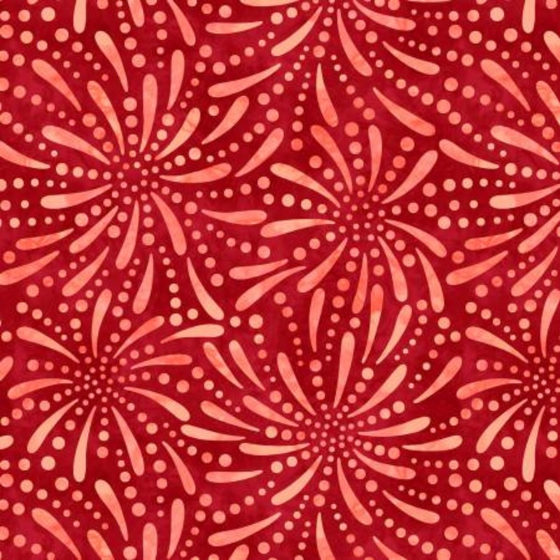 Red Fireworks 108 Cotton (2090-333) - Sold in UNITS of 1/4 metre