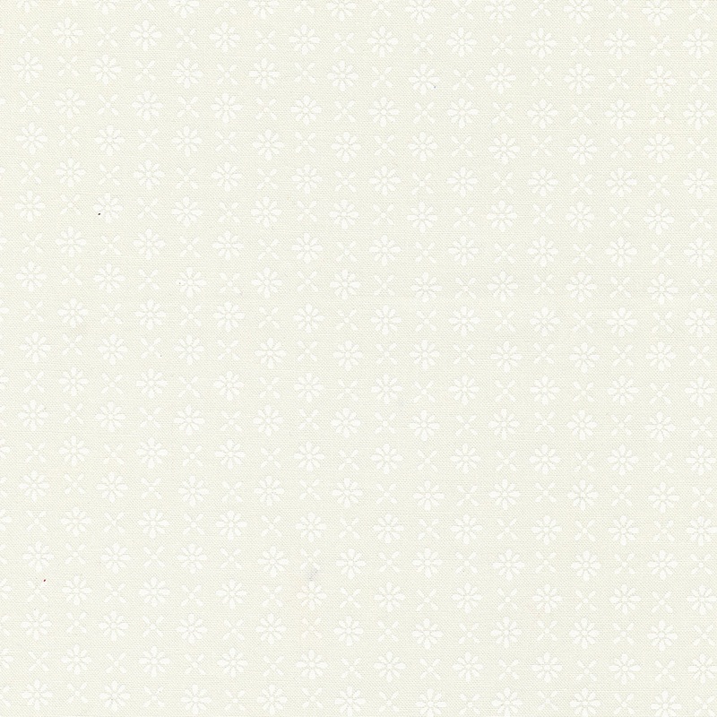 Red White & Bloom: DAISY WHITE WHITE Fabric by Deb Strain (1/2 yd)